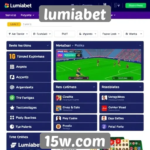 Recursos e funcionalidades do site Lumiabet