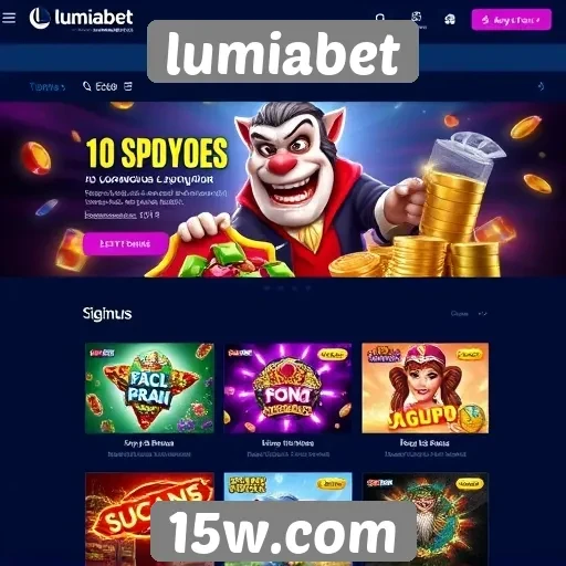 Análise das funcionalidades do site de jogos lumiabet